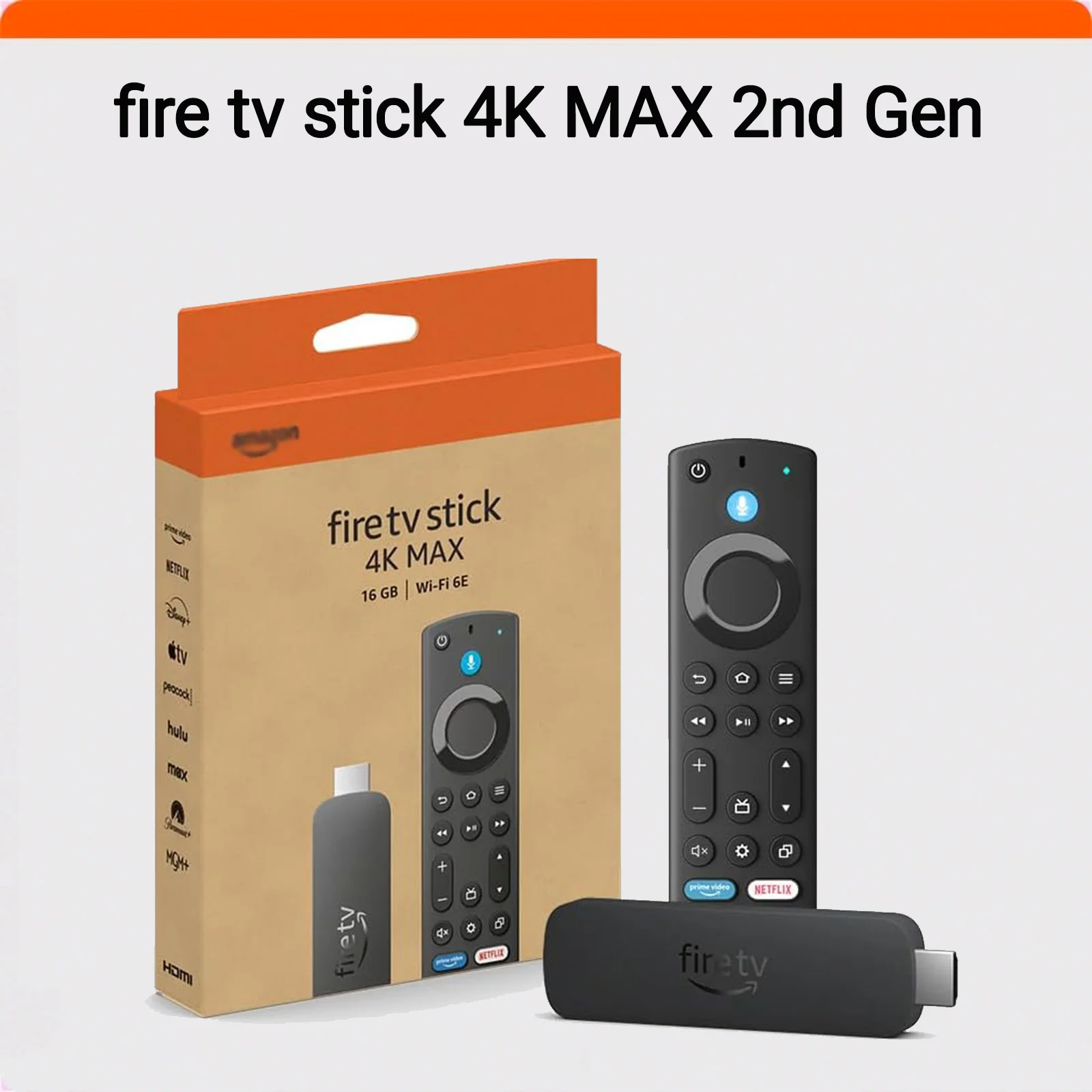New Amazon Fire TV Stick 4K Max streaming device (newest model) supports Wi-Fi 6E, 2G+16G, 4K Ultra HD, Dolby Vision
New Amazon Fire TV Stick 4K Max streaming device (newest model) supports Wi-Fi 6E, 2G+16G, 4K Ultra HD, Dolby Vision