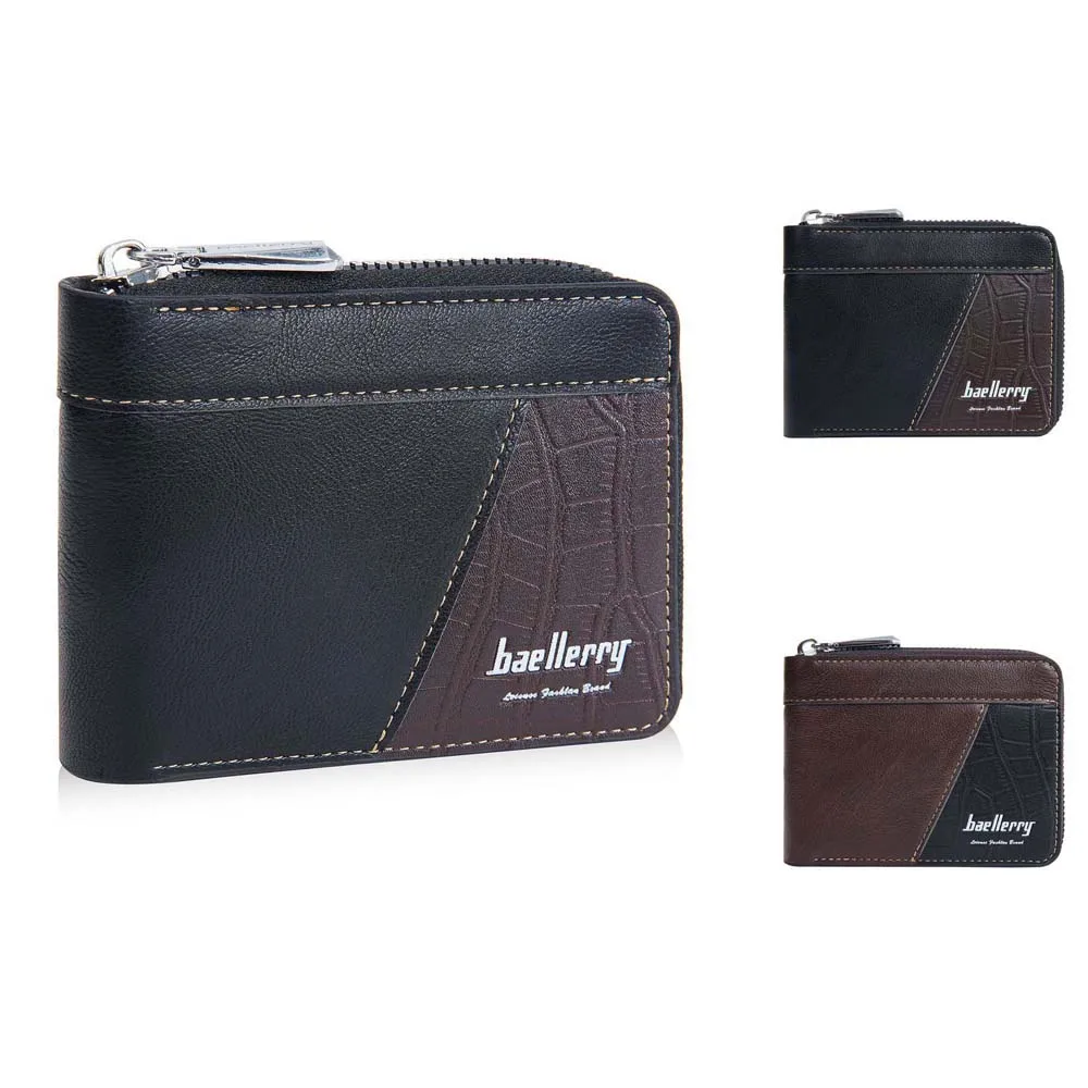 PU Leather Men's Short Wallet Multifunction ID Badge Holder 2 Fold Wallets Solid Color Black Coffee Small Pocket Purse
PU Leather Men's Short Wallet Multifunction ID Badge Holder 2 Fold Wallets Solid Color Black Coffee Small Pocket Purse