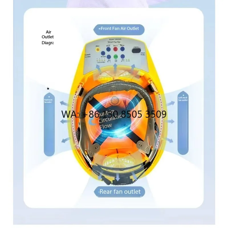 Solar Powered Ai Cooling Construction Helmet Dual Air Conditioning Men's Rechargeable Summer Safety Hard Hat Sun Protection
Solar Powered Ai Cooling Construction Helmet Dual Air Conditioning Men's Rechargeable Summer Safety Hard Hat Sun Protection