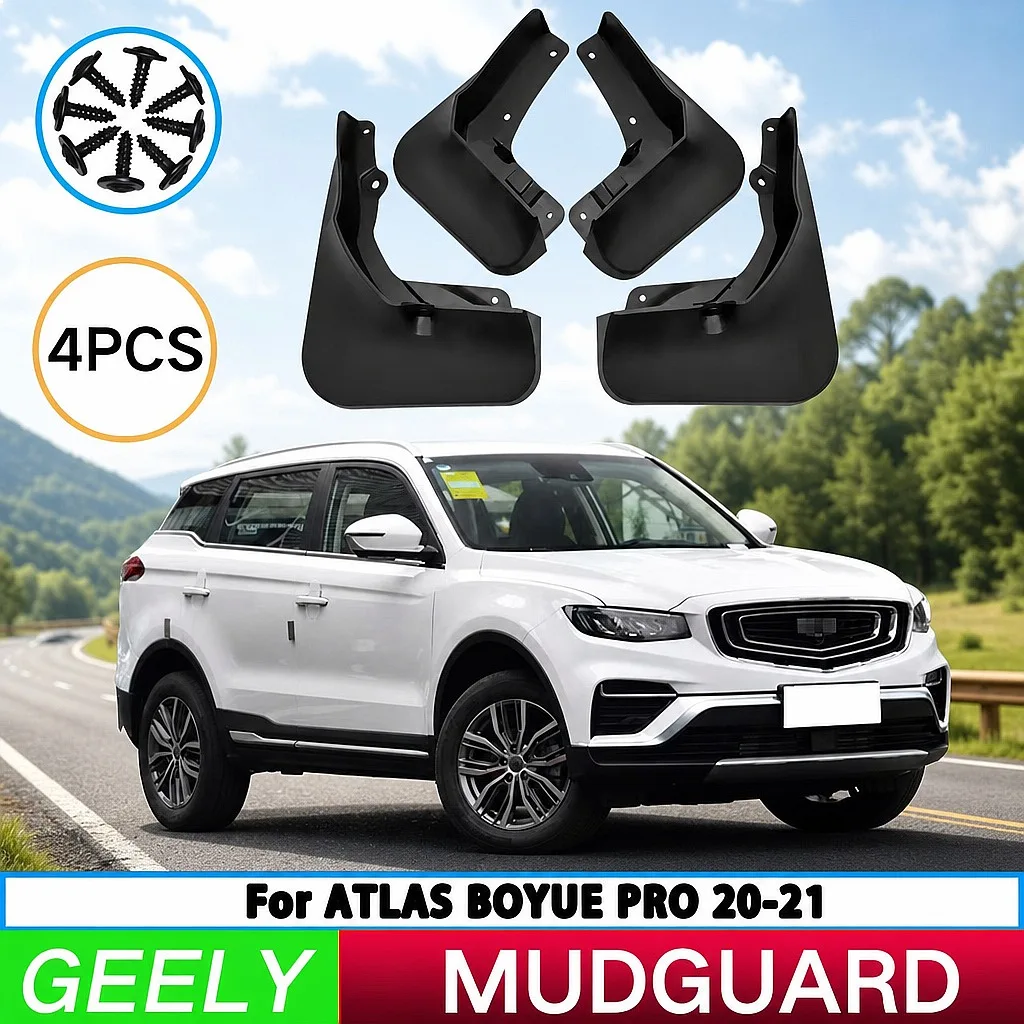 For Geely Atlas Boyue Pro 2020-2021 Car Tire Splash Guard Mud Flaps Front Rear Wheel Fender 4Pcs
For Geely Atlas Boyue Pro 2020-2021 Car Tire Splash Guard Mud Flaps Front Rear Wheel Fender 4Pcs