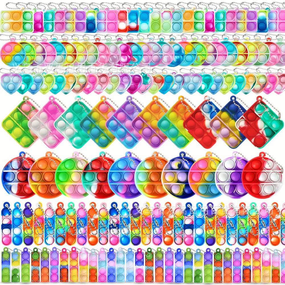10Pcs Rainbow Pop It Finger Bubble Keychain Pendant Press Music Stress Relief Fidget Decompression Toy
10Pcs Rainbow Pop It Finger Bubble Keychain Pendant Press Music Stress Relief Fidget Decompression Toy