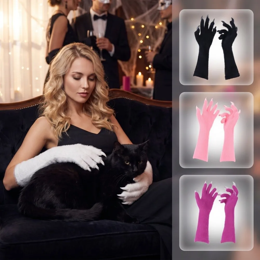 Full Finger Full Finger Paws Gloves Animal Paw Realistic Halloween Plush Long Gloves Furry Plush Long Nails Cosplay Gloves
Full Finger Full Finger Paws Gloves Animal Paw Realistic Halloween Plush Long Gloves Furry Plush Long Nails Cosplay Gloves