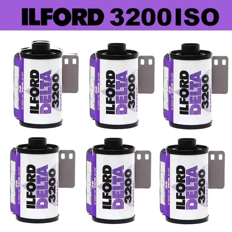 1/3/5/6 Rolls Of ILFORD Delta 3200 Black And White 135 Film British Original For 135 Film Camera Kodak M35 (Expiry Date: 2026)
1/3/5/6 Rolls Of ILFORD Delta 3200 Black And White 135 Film British Original For 135 Film Camera Kodak M35 (Expiry Date: 2026)