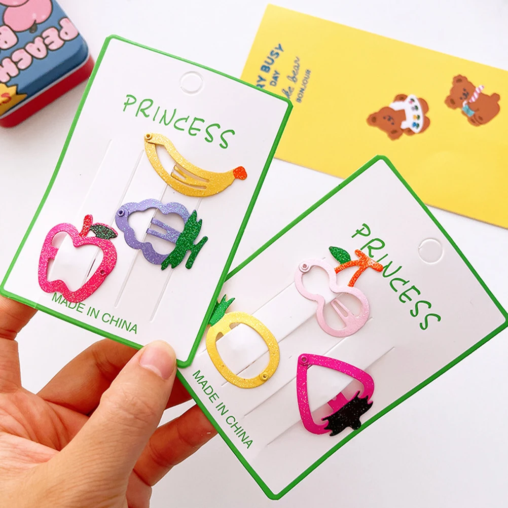 3pcs Fruit Shape Hair Clips Candy Color Shiny For Kids Girls Banana Grape Apple Not Loosen Fall Women Accessories Hair
3pcs Fruit Shape Hair Clips Candy Color Shiny For Kids Girls Banana Grape Apple Not Loosen Fall Women Accessories Hair