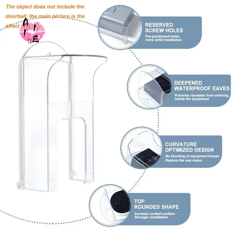 A11E-Plastic Doorbell Rain Cover Suitable For Ring Models Doorbell Waterproof Protector Shield Video Doorbells
A11E-Plastic Doorbell Rain Cover Suitable For Ring Models Doorbell Waterproof Protector Shield Video Doorbells