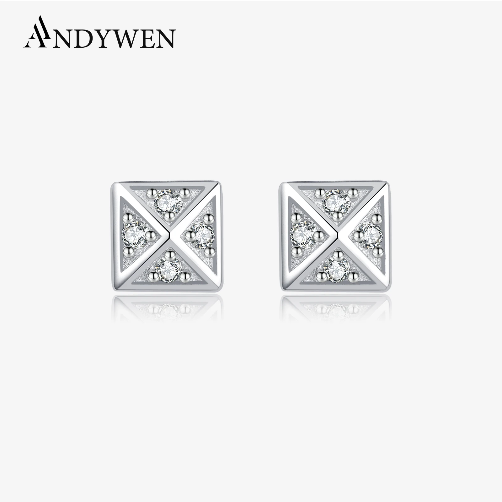 ANDYWEN 925 Sterling Silver Irregular Geometric Square Stud Earring CZ Zircon 2025 Fine Trendy Women Tiny Small Gift Jewelry
ANDYWEN 925 Sterling Silver Irregular Geometric Square Stud Earring CZ Zircon 2025 Fine Trendy Women Tiny Small Gift Jewelry
