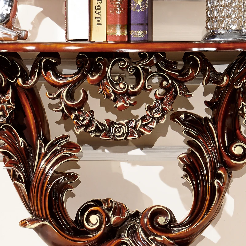 European pure solid wood long table French pastoral xuangantai villa end view table entrance door wall table semi-round cabinet
European pure solid wood long table French pastoral xuangantai villa end view table entrance door wall table semi-round cabinet
