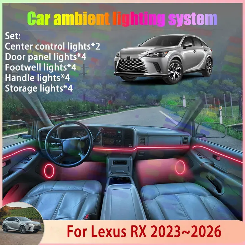Для Lexus RX ALA10 ALH1 2023 ~ 2026 2024 2025 MK5 2/18 в 1 автомобильная атмосферная лампа RGB абажур ансамбль стример атмосферный набор
Для Lexus RX ALA10 ALH1 2023 ~ 2026 2024 2025 MK5 2/18 в 1 автомобильная атмосферная лампа RGB абажур ансамбль стример атмосферный набор