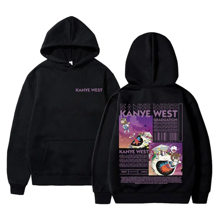 Rapper Kanye West Graduation Hoodie Autumn Winter Men Women Fleece Cotton Oversized Sweatshirt Men's Hip Hop Fashion R&B Hoodies
Rapper Kanye West Graduation Hoodie Autumn Winter Men Women Fleece Cotton Oversized Sweatshirt Men's Hip Hop Fashion R&B Hoodies