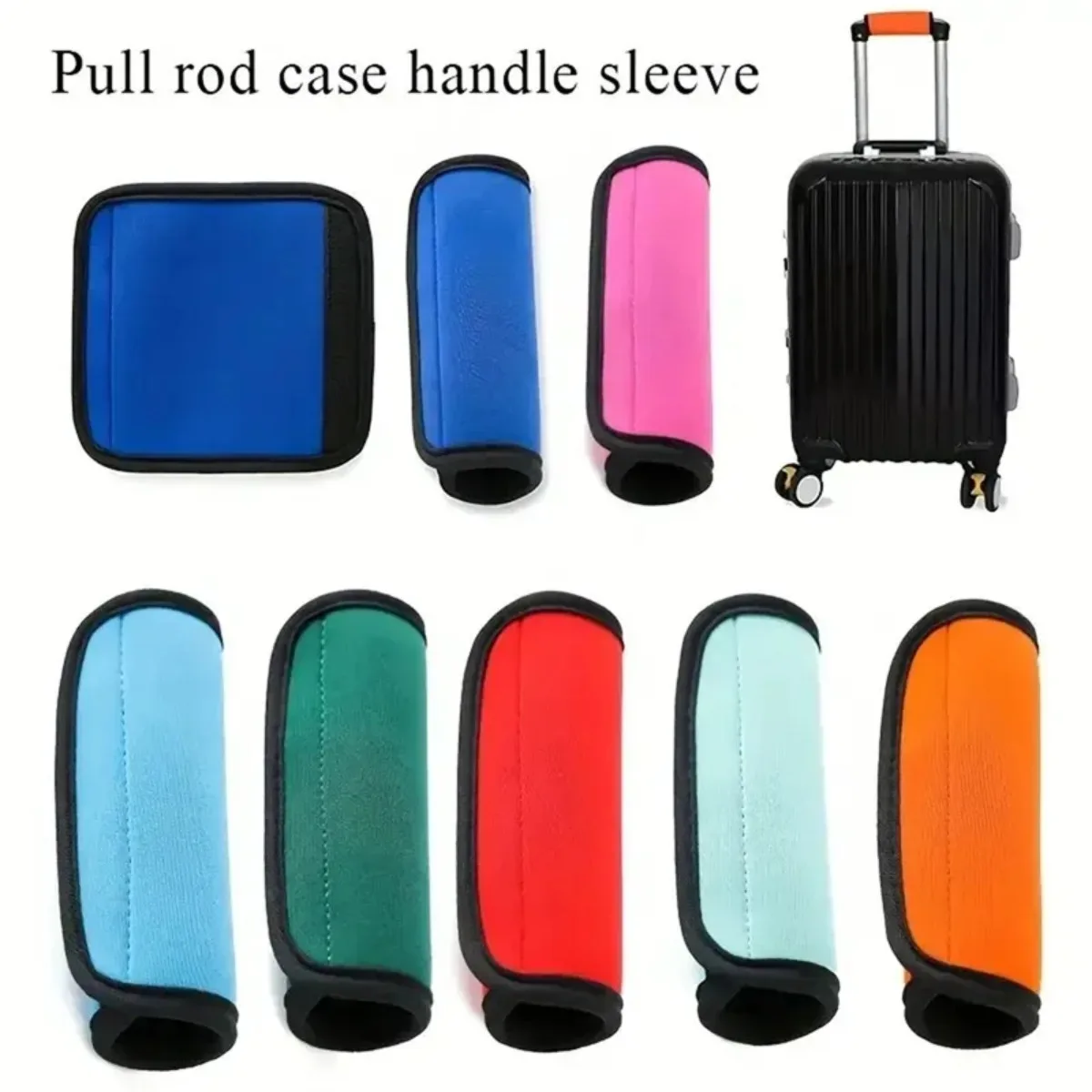 Multifunctional Integrated Neoprene Luggage Handle Protector, Comfort Hand Grip Cover & Luggage Identification Tag All In One Elastic Wear Resistant Bag Accessory Minimalist Stylish Appearance Universal Fit For Suitcases, Travel Bags And Strollers
Multifunctional Integrated Neoprene Luggage Handle Protector, Comfort Hand Grip Cover & Luggage Identification Tag All In One Elastic Wear Resistant Bag Accessory Minimalist Stylish Appearance Universal Fit For Suitcases, Travel Bags And Strollers