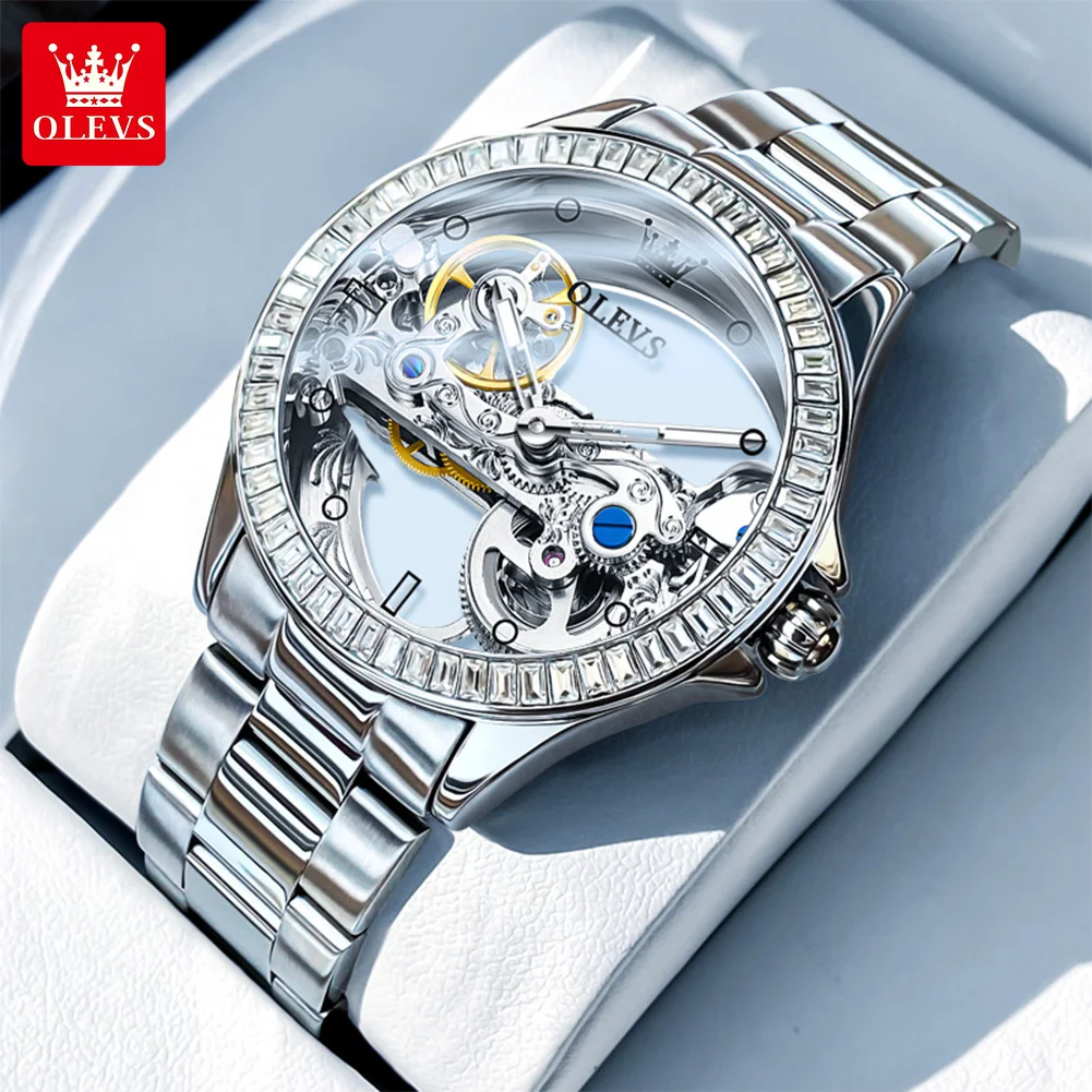 OLEVS 6699 Woman Watches Hollow Flywheel Mechanical Watch For Women Diamond Luxury Dial Luminous Waterproof Ladies Watch
OLEVS 6699 Woman Watches Hollow Flywheel Mechanical Watch For Women Diamond Luxury Dial Luminous Waterproof Ladies Watch