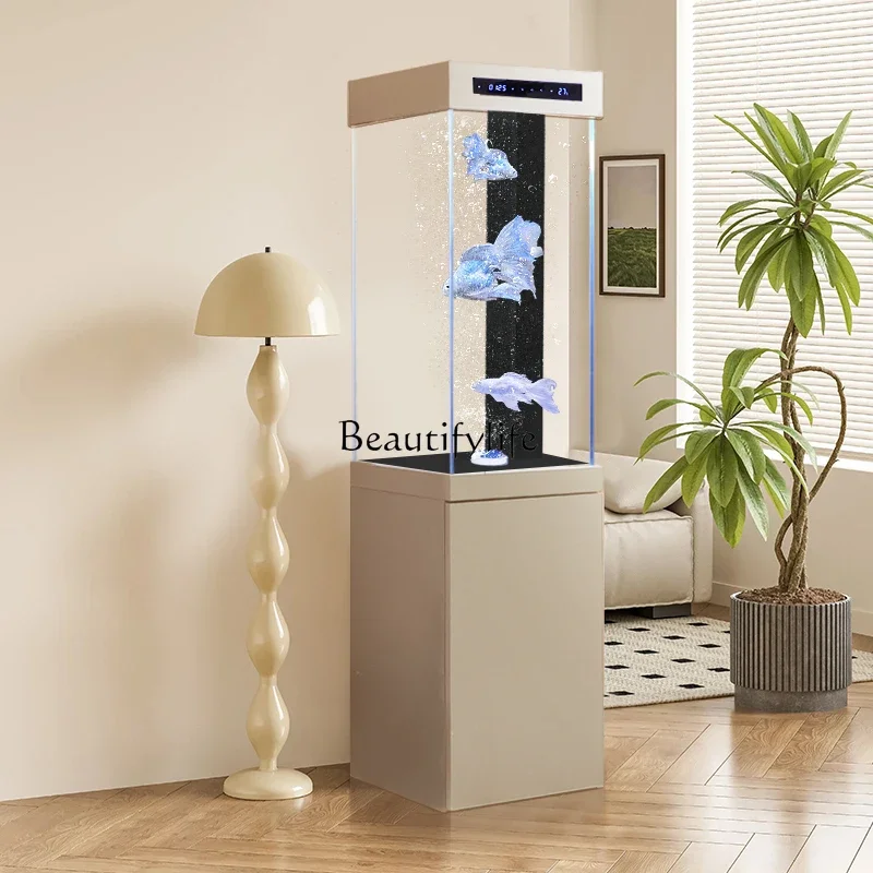 FG11-*Goldfish tank floor-to-ceiling household integrated oxygenated ultra-white glass vertical square ecological bottom filter
FG11-*Goldfish tank floor-to-ceiling household integrated oxygenated ultra-white glass vertical square ecological bottom filter