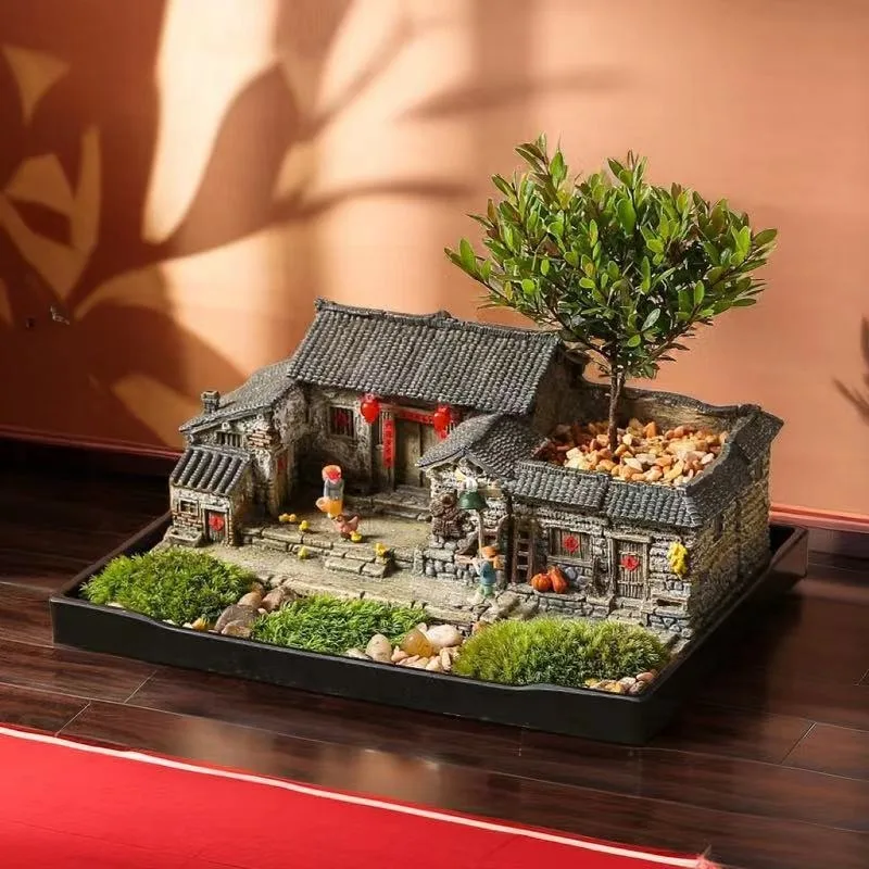 Retro Nostalgic Old House Model Ornament Farm Courtyard Building Living Room Decor Tabletop Potted Micro-View Collectible
Retro Nostalgic Old House Model Ornament Farm Courtyard Building Living Room Decor Tabletop Potted Micro-View Collectible