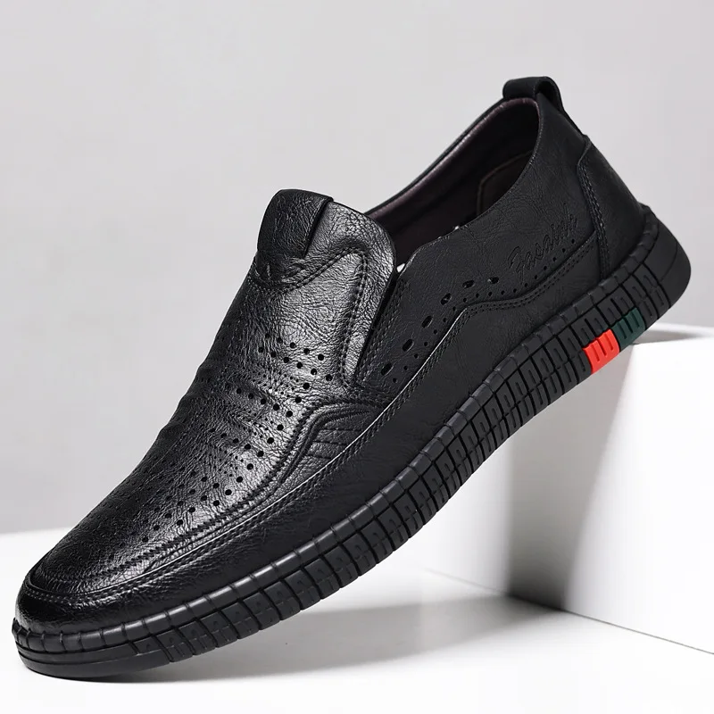 Summer New Breathable Hallow Leather Shoes for Men Solid Color Fashion Casual Driving Shoes Male Low Top Flat Shoes Man
Summer New Breathable Hallow Leather Shoes for Men Solid Color Fashion Casual Driving Shoes Male Low Top Flat Shoes Man