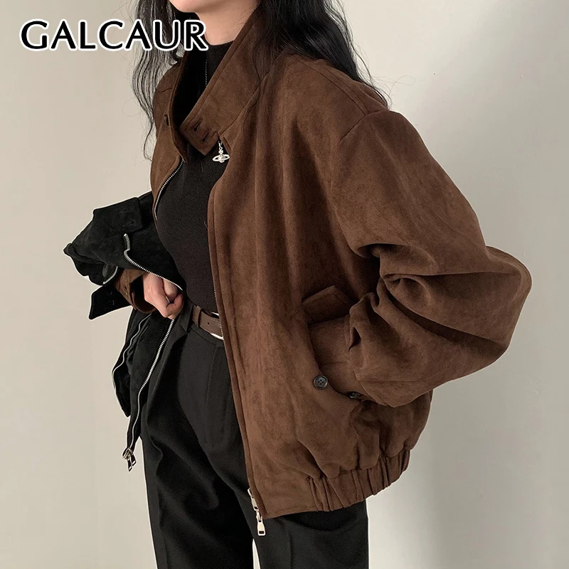 GALCAUR Vintage Solid Warm Jackets for Women Lapel Long Sleeve Patchwork Zipper Streetwear Coats Female Winter Clothes New Style
GALCAUR Vintage Solid Warm Jackets for Women Lapel Long Sleeve Patchwork Zipper Streetwear Coats Female Winter Clothes New Style