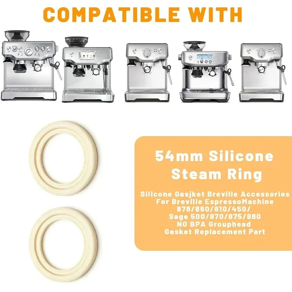 Silicone Brew Head Seal Gasket 54mm O Ring For BES 870/878/880/860 Espresso Coffee Maker Machine Parts
Silicone Brew Head Seal Gasket 54mm O Ring For BES 870/878/880/860 Espresso Coffee Maker Machine Parts