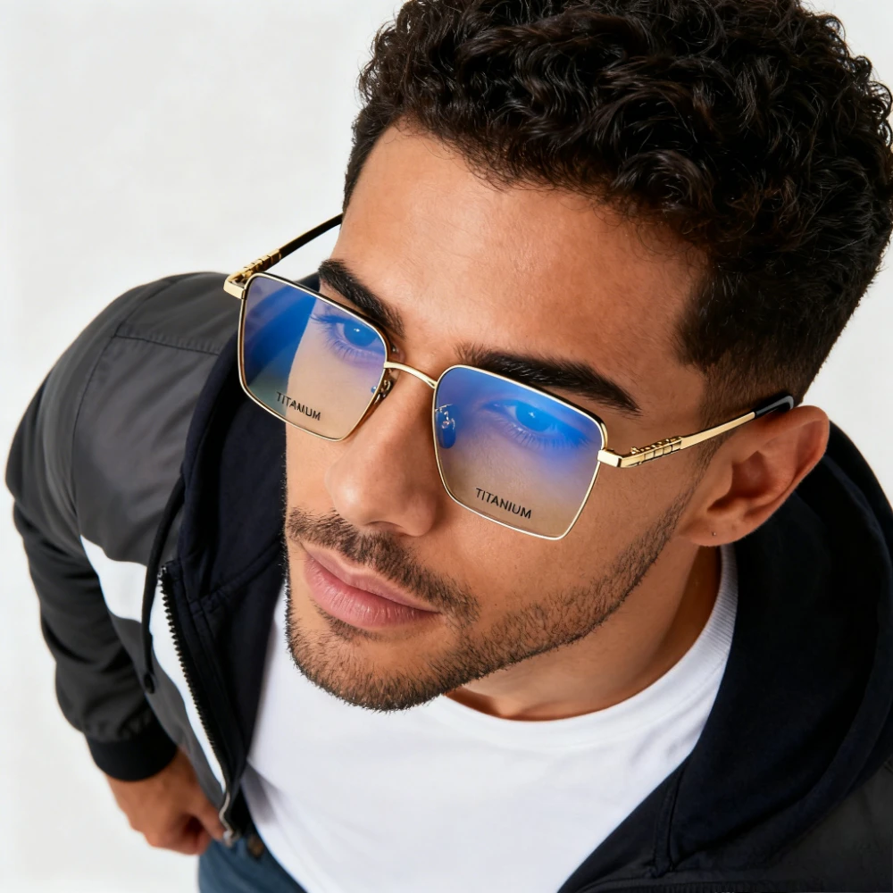 Unisex Pure Titanium Square Eyeglass Frames Fashion Lightweight 10g Myopia Prescription Glasses
Unisex Pure Titanium Square Eyeglass Frames Fashion Lightweight 10g Myopia Prescription Glasses