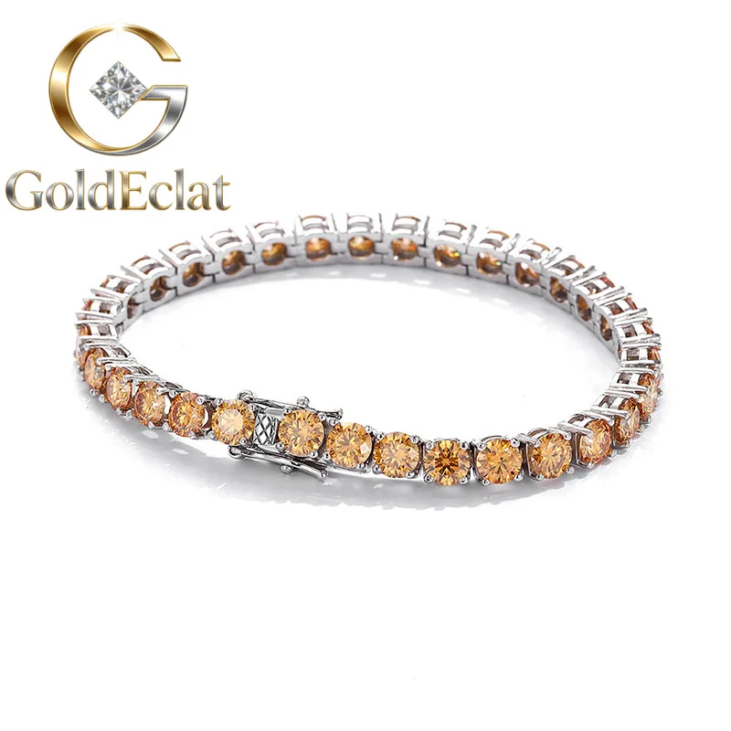 Браслет-цепочка GoldEclat Luxury из цельной платины PT950 для женщин, 3 мм, с бриллиантами и муассанитами цвета шампань
Браслет-цепочка GoldEclat Luxury из цельной платины PT950 для женщин, 3 мм, с бриллиантами и муассанитами цвета шампань