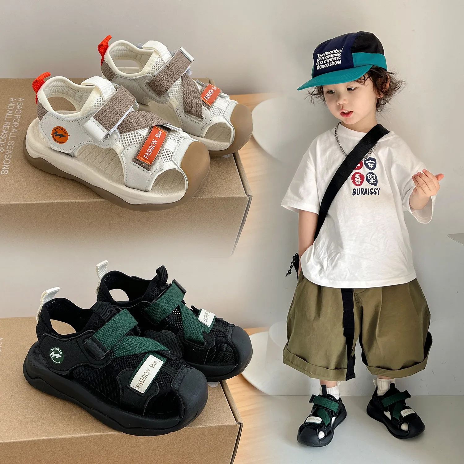 2026 Summer Kids Sandals for Boys Anti-slippery Sole Toddler Beach Shoes Hook&loop Baby Boys First Walkers Barefoot Casual Wear
2026 Summer Kids Sandals for Boys Anti-slippery Sole Toddler Beach Shoes Hook&loop Baby Boys First Walkers Barefoot Casual Wear