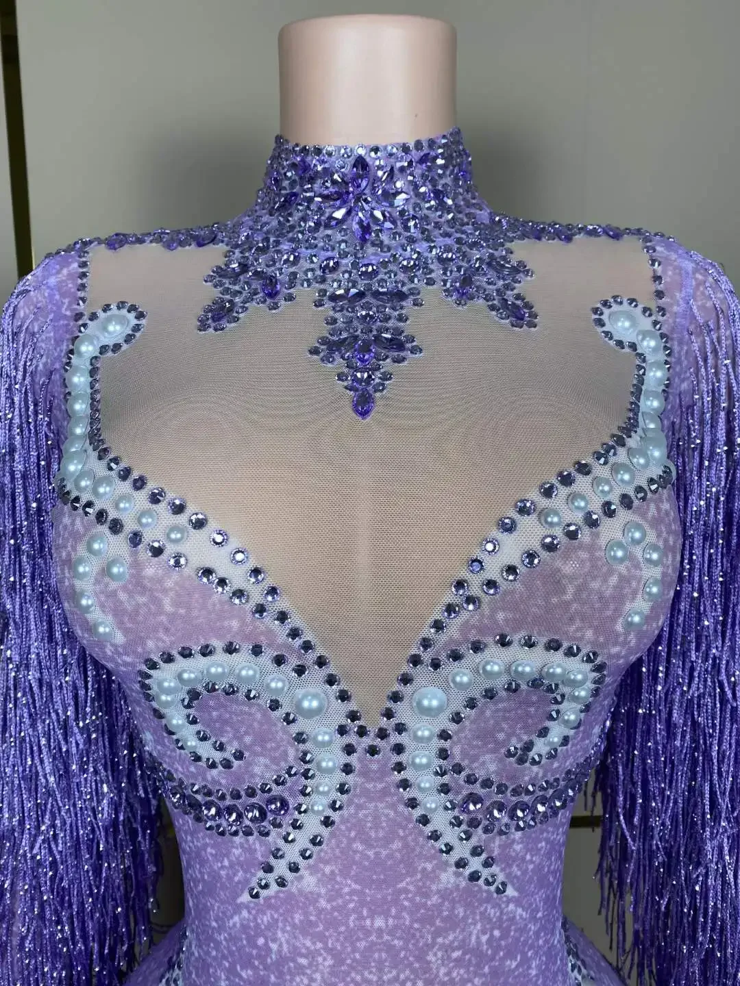 Luxury Women Rhinestone Stretch Bodysuits Stage Performance Dance Costume Birthday Body Suits
Luxury Women Rhinestone Stretch Bodysuits Stage Performance Dance Costume Birthday Body Suits