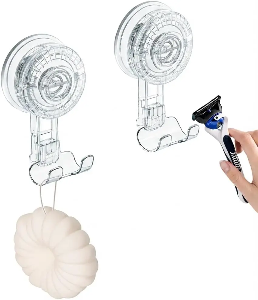 Набор из 2 держателей для бритв с присосками, прозрачные клейкие крючки для ванной комнаты, подходят для зубных щеток и мочалок, установка без сверления
Набор из 2 держателей для бритв с присосками, прозрачные клейкие крючки для ванной комнаты, подходят для зубных щеток и мочалок, установка без сверления