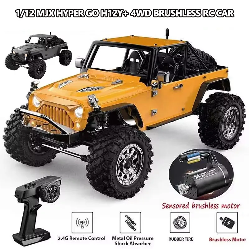 1/12 MJX Hyper Go H12Y+ 4WD RC Car Professional Off-Road Racing 12km/H Sensored Brushless Motor 2.4G Remote Control Truck Car
1/12 MJX Hyper Go H12Y+ 4WD RC Car Professional Off-Road Racing 12km/H Sensored Brushless Motor 2.4G Remote Control Truck Car