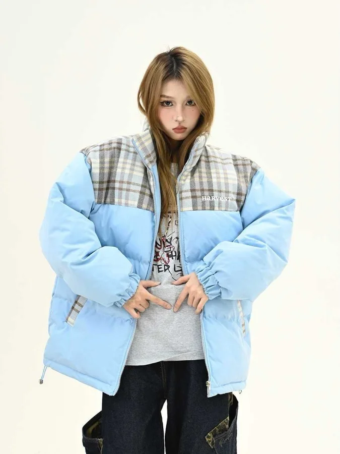 Ретро-куртка в американском стиле в клетку из хлопка, женская зимняя утепленная свободная куртка-пальто в корейском стиле с длинными рукавами на молнии
Ретро-куртка в американском стиле в клетку из хлопка, женская зимняя утепленная свободная куртка-пальто в корейском стиле с длинными рукавами на молнии