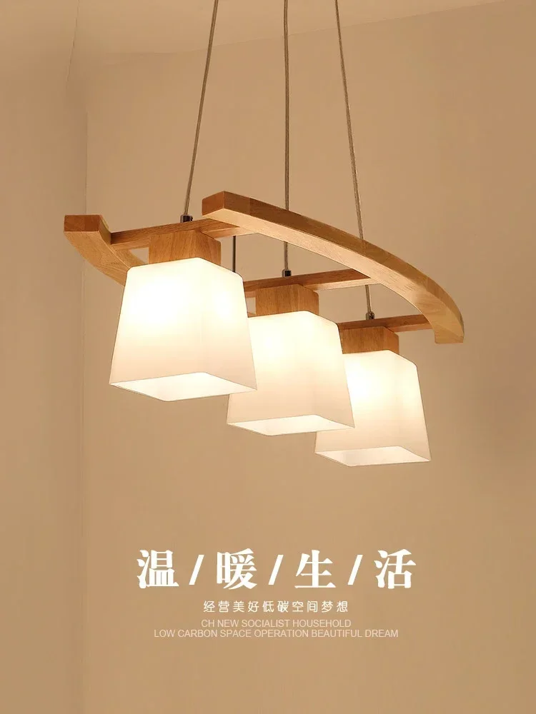 Dining-Room Lamp Nordic Solid Wood Chandelier Simple Modern Creative Personality Three-Head Dining Table Bar Lamp
Dining-Room Lamp Nordic Solid Wood Chandelier Simple Modern Creative Personality Three-Head Dining Table Bar Lamp