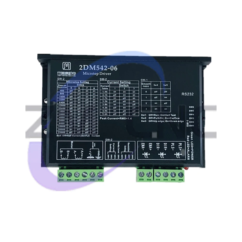 JMC 2DM542-06 two-phase stepper motor driver suitable for CNC controller engraving and milling machine system
JMC 2DM542-06 two-phase stepper motor driver suitable for CNC controller engraving and milling machine system