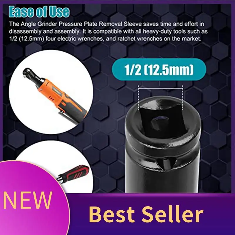 ABLU-Angle Grinder Socket Wrench,Angle Grinder Pressure Plate Removal Sleeve,Steel Angle Grinder Socket Wrench Adapter
ABLU-Angle Grinder Socket Wrench,Angle Grinder Pressure Plate Removal Sleeve,Steel Angle Grinder Socket Wrench Adapter