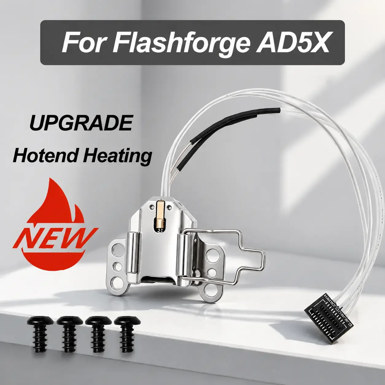 For Flashforge AD5X Hotend Heating Assembly AD5X Hot End Heating Component with Heater Cartridge Thermistor Accessories
For Flashforge AD5X Hotend Heating Assembly AD5X Hot End Heating Component with Heater Cartridge Thermistor Accessories