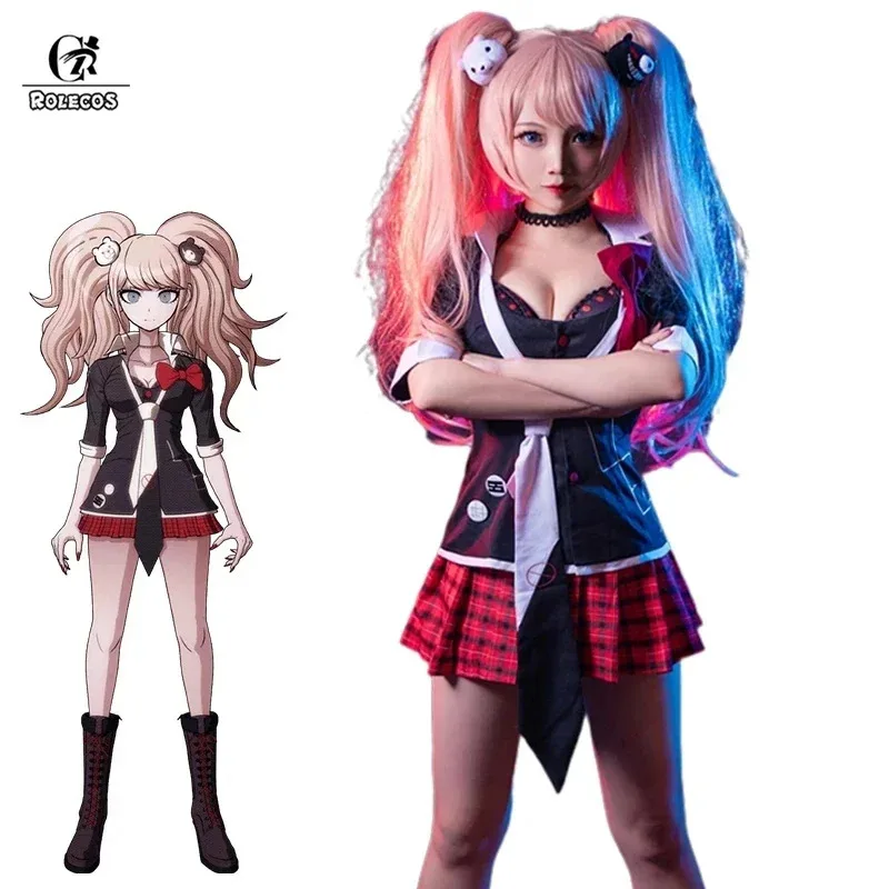 ROLECOS Danganronpa Junko Enoshima Косплей Костюм Игра Косплей Junko Enoshima Униформа Женский Сексуальный Костюм Одежда Для Девочек 
ROLECOS Danganronpa Junko Enoshima Косплей Костюм Игра Косплей Junko Enoshima Униформа Женский Сексуальный Костюм Одежда Для Девочек