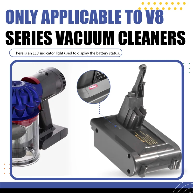 V7 V8 Adapter For 18V Lithium- Battery Convert To For Dyson V7 V8 Tool Use For Dyson V8 Series Replacement
V7 V8 Adapter For 18V Lithium- Battery Convert To For Dyson V7 V8 Tool Use For Dyson V8 Series Replacement