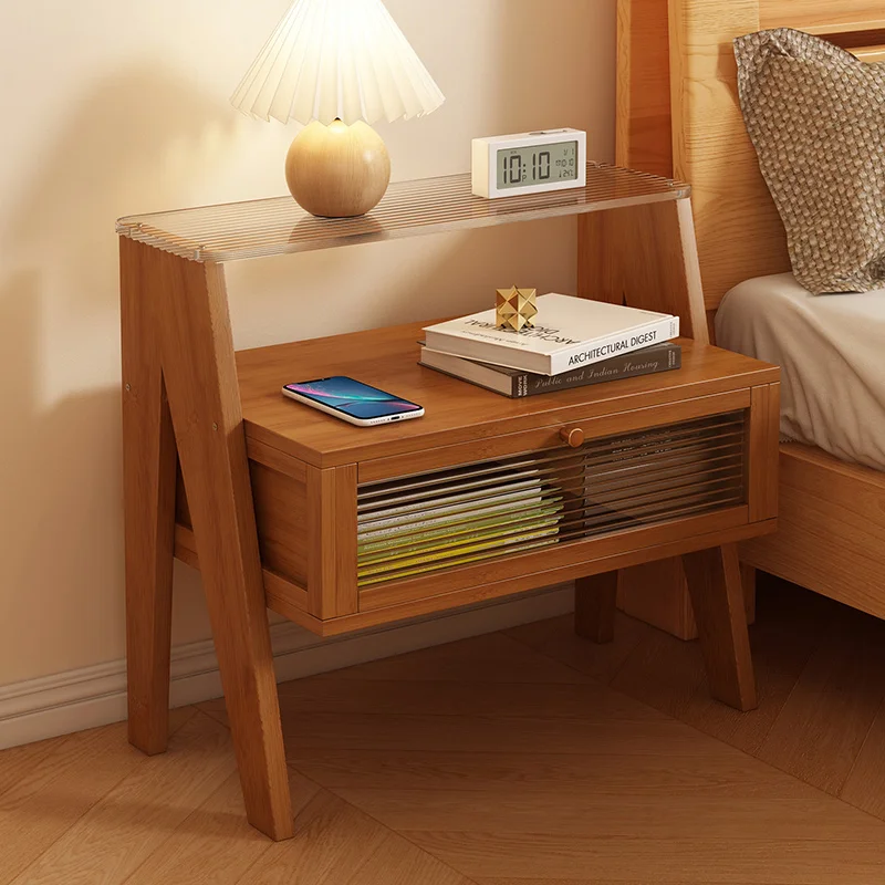 Luxury Bamboo Bedside Cabinet Modern Compact Nightstand with Storage Shelf Eco-Friendly Small Space Solution for Bedroom
Luxury Bamboo Bedside Cabinet Modern Compact Nightstand with Storage Shelf Eco-Friendly Small Space Solution for Bedroom