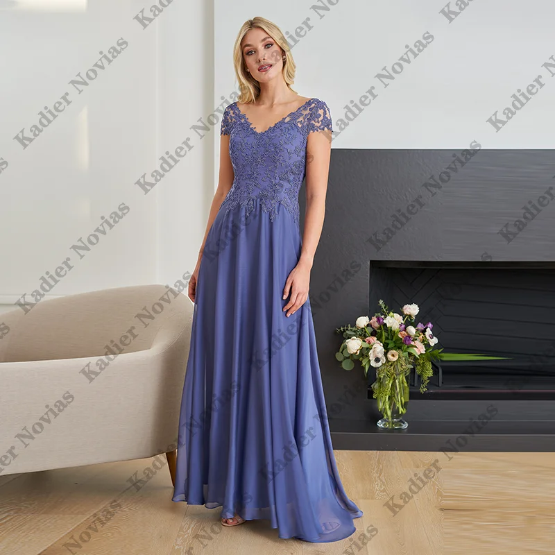 Cap Sleeves Elegant Blue Mother of the Bride Dresses Vestido Invitada Boda Customized Wedding Guest Dresses
Cap Sleeves Elegant Blue Mother of the Bride Dresses Vestido Invitada Boda Customized Wedding Guest Dresses