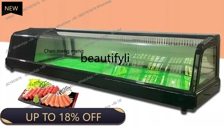 Z189 A01 Sushi Cabinet Commercial Salmon Sashimi Refrigerated Fresh-keeping Cabinet Desktop Single-layer Cuisine, Display Cabine
Z189 A01 Sushi Cabinet Commercial Salmon Sashimi Refrigerated Fresh-keeping Cabinet Desktop Single-layer Cuisine, Display Cabine
