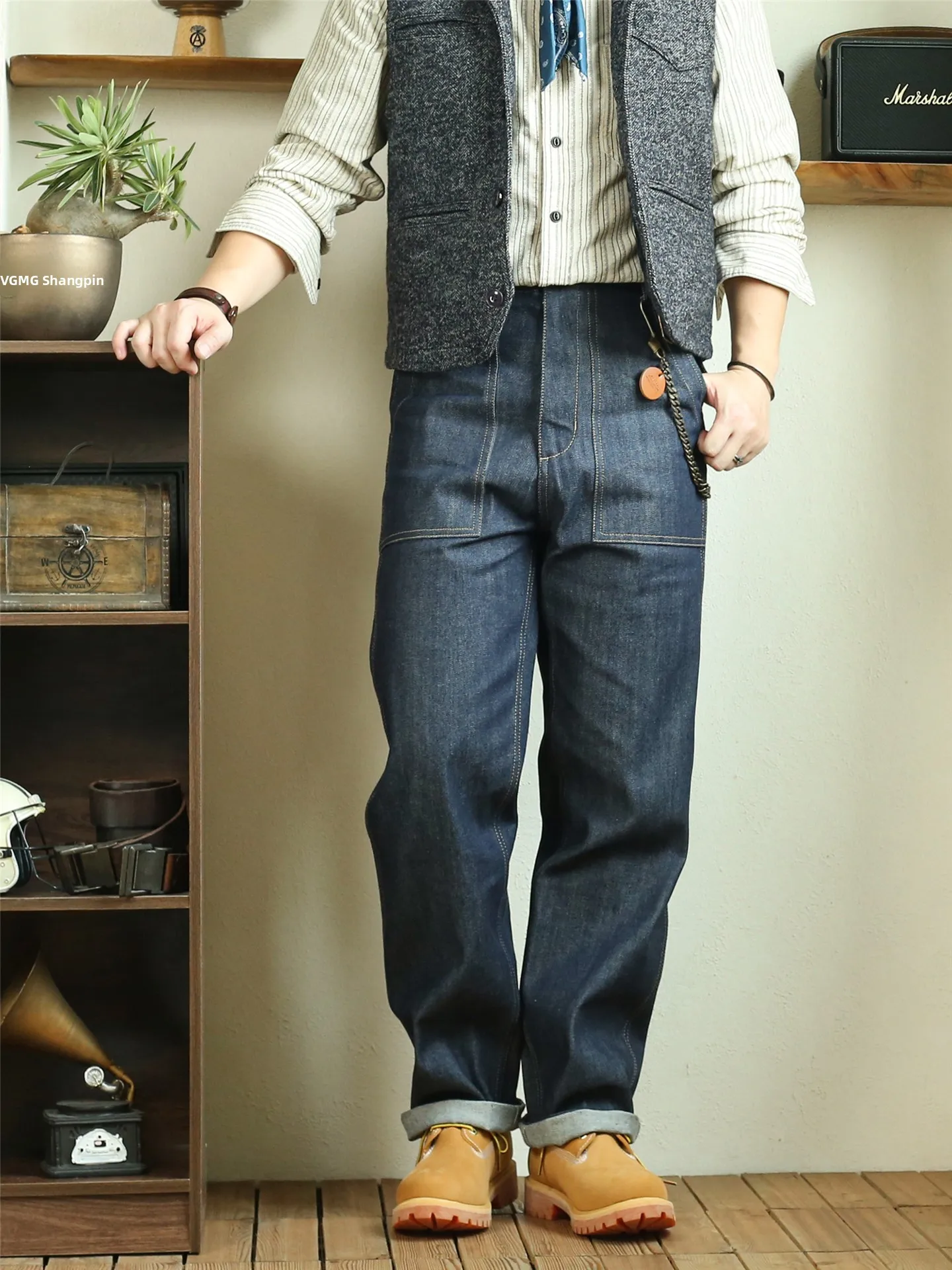 Loose Straight Leg Original Color Denim Jeans Military Pants Men's Casual Trousers Cotton Canvas Cargo orts Youth Faion
Loose Straight Leg Original Color Denim Jeans Military Pants Men's Casual Trousers Cotton Canvas Cargo orts Youth Faion