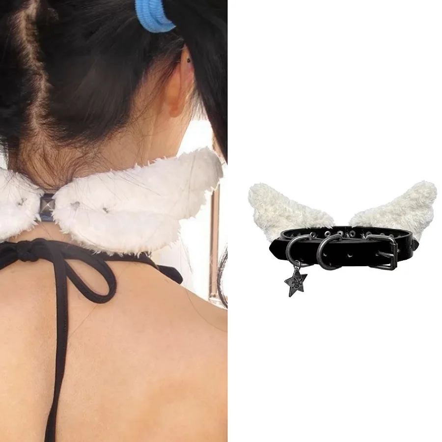 Newly Arrived Jewelry Imitation of Plush Angel Wings Artificial Leather Necklace UNISEX Unique Design Jewelry Necklace
Newly Arrived Jewelry Imitation of Plush Angel Wings Artificial Leather Necklace UNISEX Unique Design Jewelry Necklace