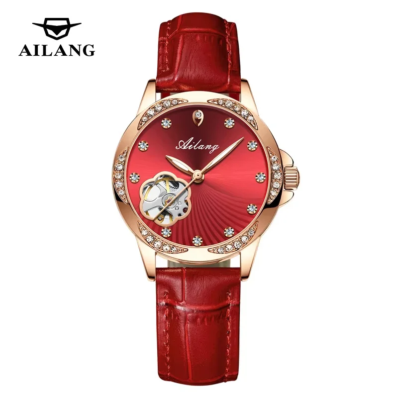 AILANG Fashion Mechanical Watch Female Luxury Elegant Casual Clock Waterproof Luminous Date Leather Women Watch Femme gift
AILANG Fashion Mechanical Watch Female Luxury Elegant Casual Clock Waterproof Luminous Date Leather Women Watch Femme gift