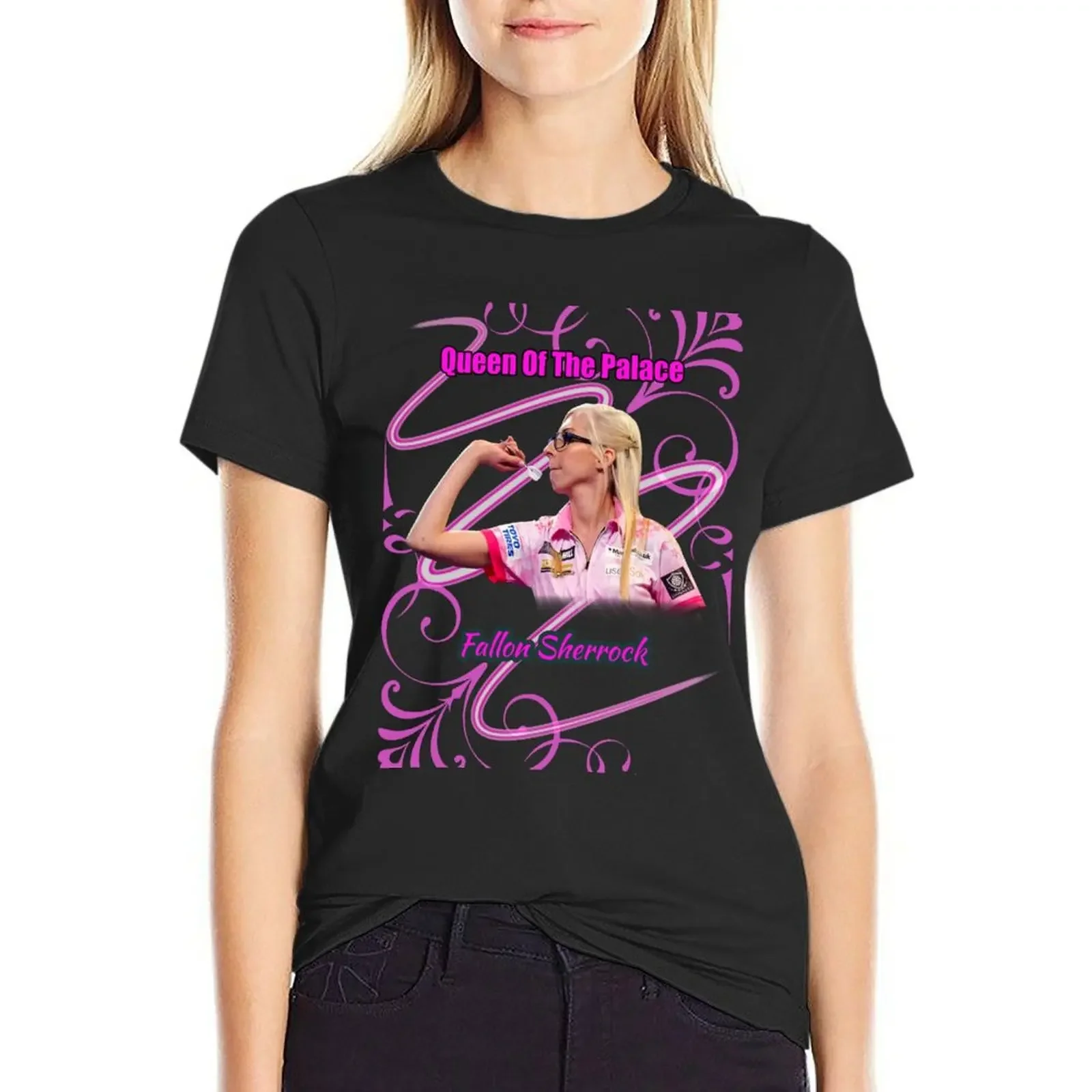 Fallon Sherrock Queen Of The Palace T-Shirt quick drying sports fans aesthetic clothes anime clothes woman t shirt
Fallon Sherrock Queen Of The Palace T-Shirt quick drying sports fans aesthetic clothes anime clothes woman t shirt