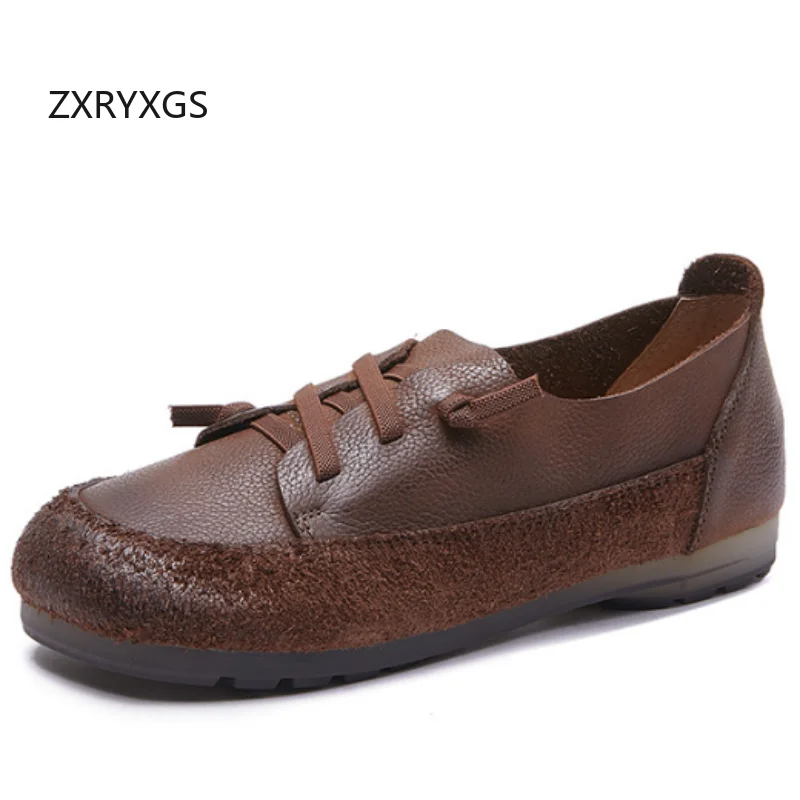 ZXRYXGS 2025 Retro Style Premium 100% Genuine Leather Shoes Flat Comfortable Wear Soft Sole Women Casual Sneakers Trendy Shoes
ZXRYXGS 2025 Retro Style Premium 100% Genuine Leather Shoes Flat Comfortable Wear Soft Sole Women Casual Sneakers Trendy Shoes
