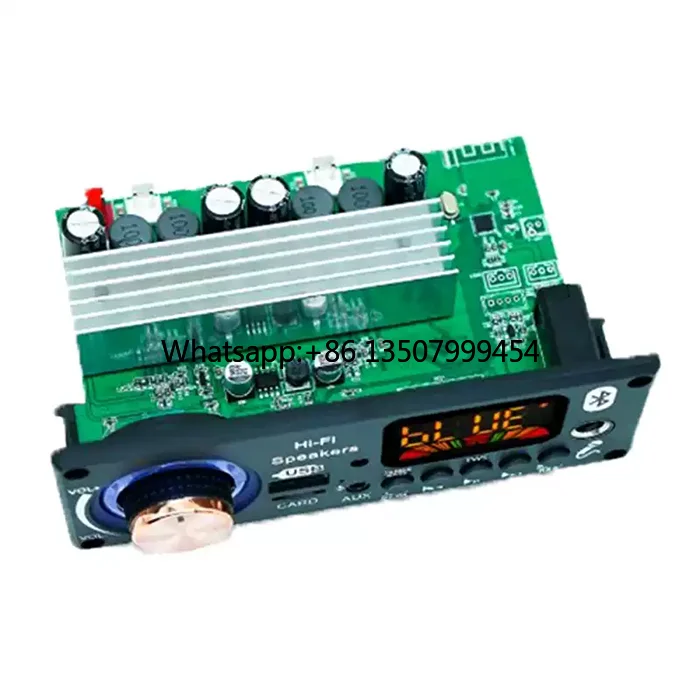 100W+100W Stereo Bluetooth MP3 Audio Decoding Amplifier Board, TPA3116 2.0 Bass Amplifier Board
100W+100W Stereo Bluetooth MP3 Audio Decoding Amplifier Board, TPA3116 2.0 Bass Amplifier Board