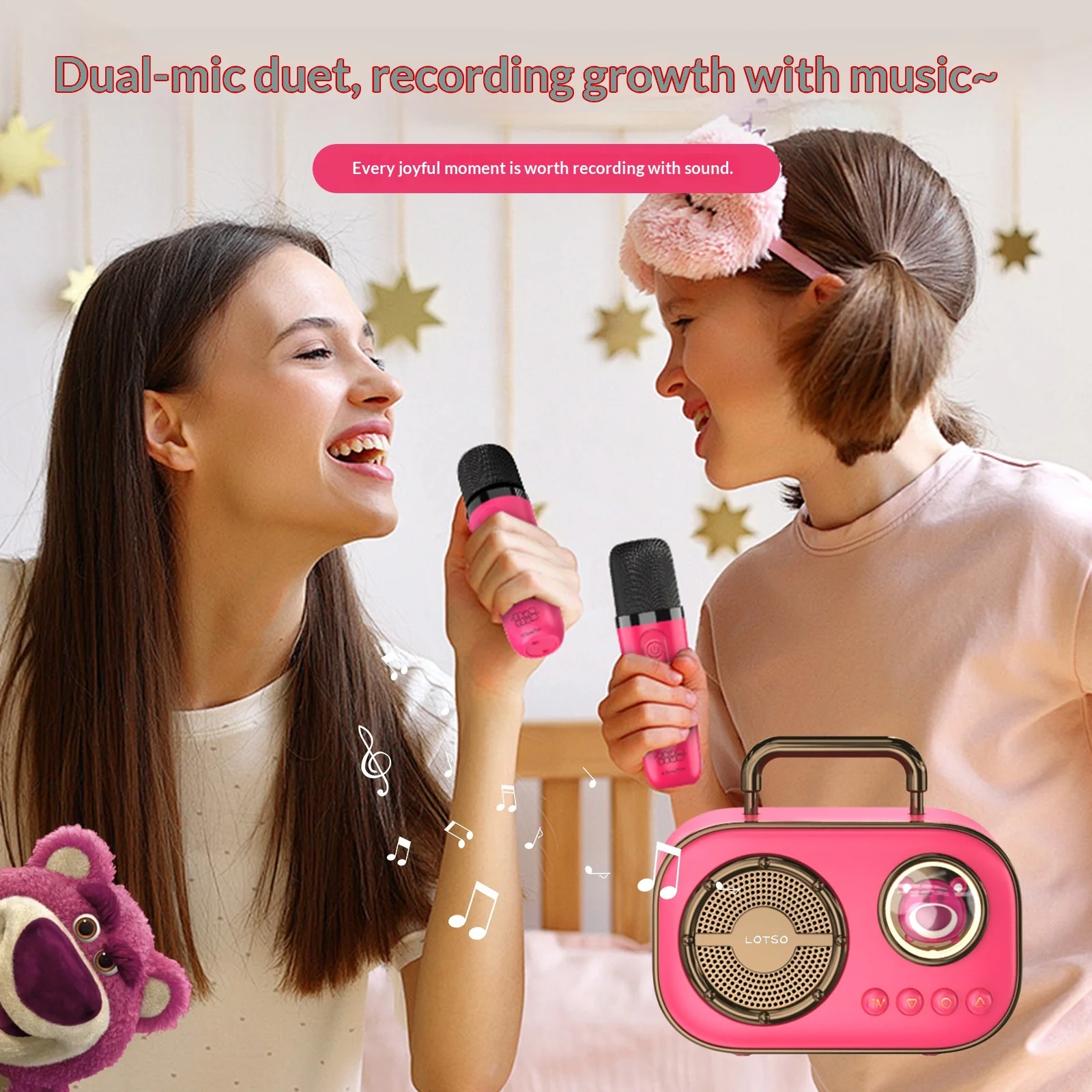 Disney Lotso Portable Wireless Bluetooth All In One Microphone Speaker Dual Mic For Home Karaoke Outdoor Ktv Party Singing
Disney Lotso Portable Wireless Bluetooth All In One Microphone Speaker Dual Mic For Home Karaoke Outdoor Ktv Party Singing