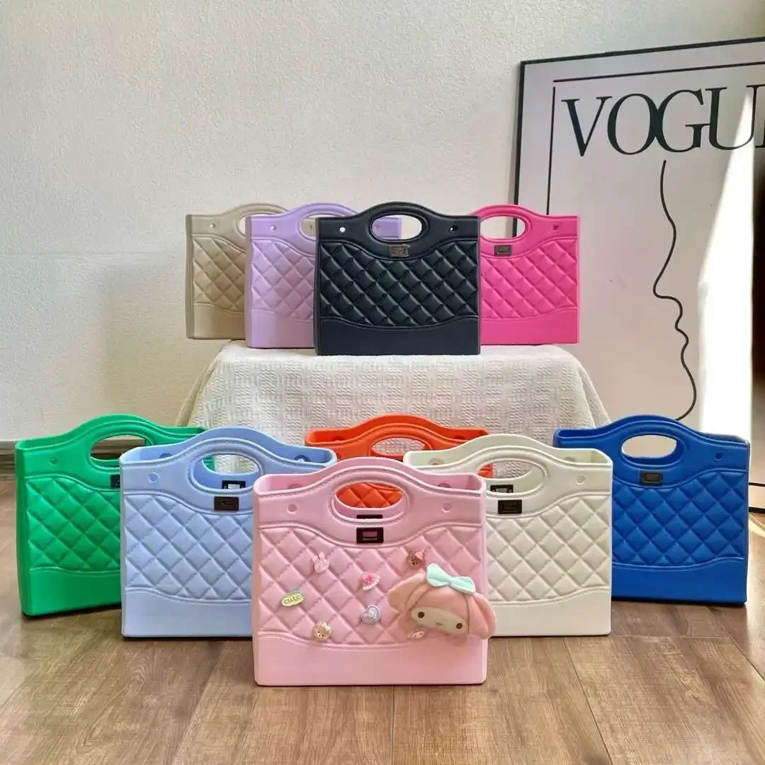 New 2024 Women's Beach Diamond Grid Shopping Bags DIY Waterproof EVA Handbags Classic Design Women's Cute Large Capacity Bags
New 2024 Women's Beach Diamond Grid Shopping Bags DIY Waterproof EVA Handbags Classic Design Women's Cute Large Capacity Bags
