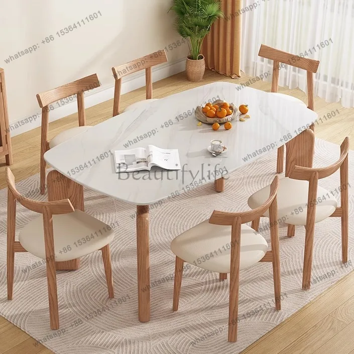 Nordic log style ash wood solid wood slate dining table elephant legs modern simple home oval dining table
Nordic log style ash wood solid wood slate dining table elephant legs modern simple home oval dining table