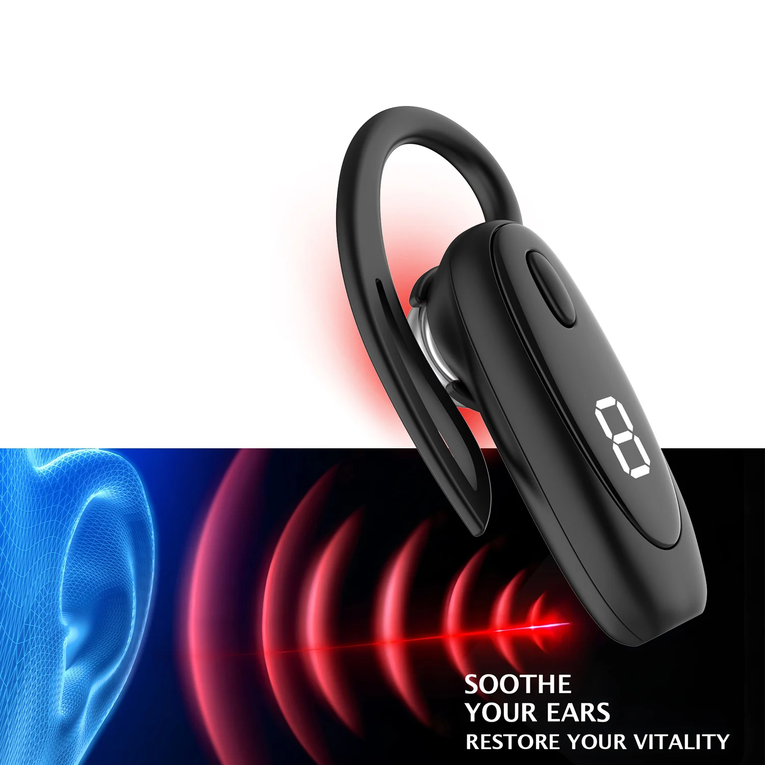 650nm Laser Therapy Earplug for Tinnitus & Otitis Media Deafness Treatment Ear-hanging Style Earplug for Health Care
650nm Laser Therapy Earplug for Tinnitus & Otitis Media Deafness Treatment Ear-hanging Style Earplug for Health Care