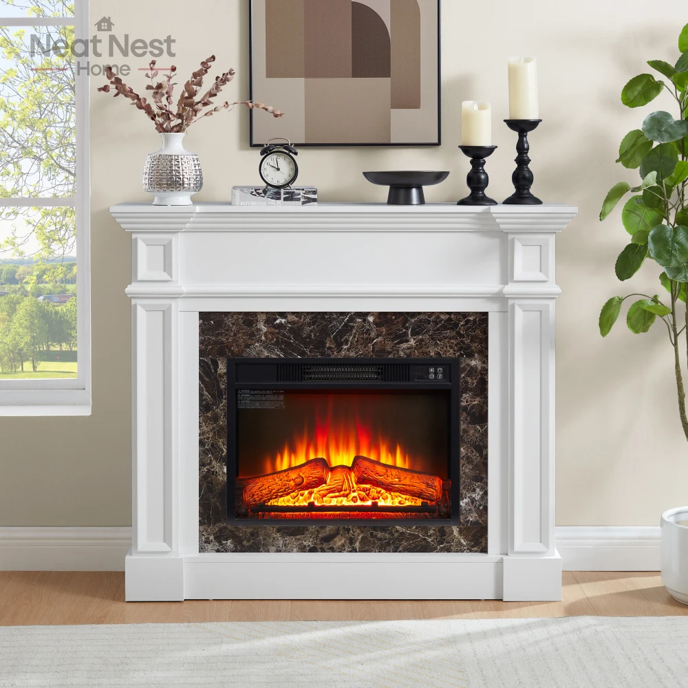 Electric Fireplace with Mantel, fireplace Heater Freestanding, Realistic Stacked Stone Surround with Remote Control Timer LED
Electric Fireplace with Mantel, fireplace Heater Freestanding, Realistic Stacked Stone Surround with Remote Control Timer LED