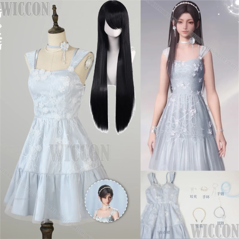 Game Player Mc Love And Deepspace Game Cosplay Girls Party Dress Evening Blue Lolita Dress Halloween Carnival Outfit Customized
Game Player Mc Love And Deepspace Game Cosplay Girls Party Dress Evening Blue Lolita Dress Halloween Carnival Outfit Customized