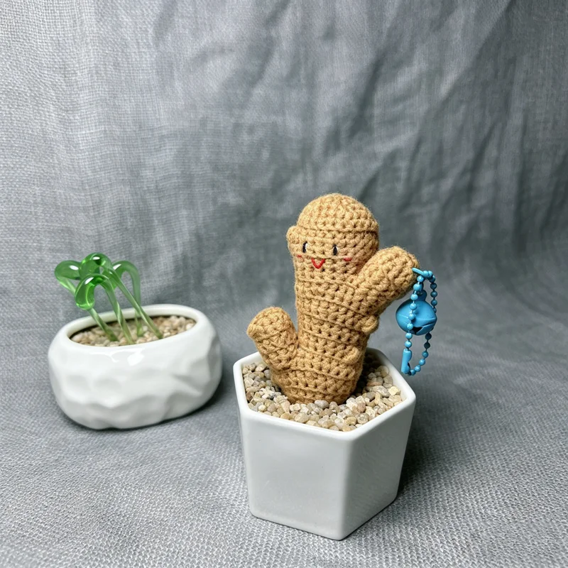 Ginger Crochet Keychain, Custom Name Handmade Knitted Plush, Cute Bag Charm, Personalized Vegetable Pendant
Ginger Crochet Keychain, Custom Name Handmade Knitted Plush, Cute Bag Charm, Personalized Vegetable Pendant