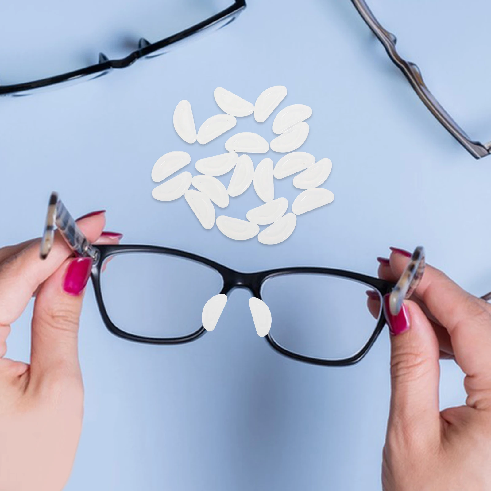 Silicone Eyeglass Pads Anti-Slip Adhesive Replacement Cushion White Universal Fit For Sunglasses Optical Frames Glasses
Silicone Eyeglass Pads Anti-Slip Adhesive Replacement Cushion White Universal Fit For Sunglasses Optical Frames Glasses